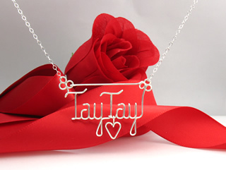 personalized name necklace Wire Jewelry